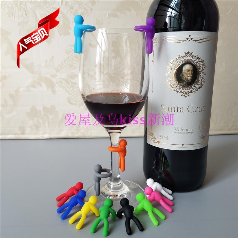 硅胶表情酒杯标识贴：聚会神器，让你的酒杯独一无二！