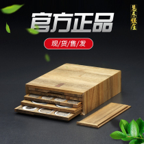 Old Money Zhuang Boutique Fragrant Zhangmu Five Layers Of Spring Functor Round Case Nude Coin Numismatic Rating Ratio to the Collection Protection Box Pulp Liner