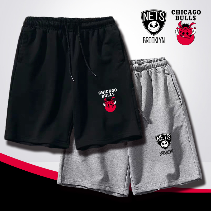 Chicago Bulls and Brooklyn Nets Co-Branded Disney the Lion King Fashion Cotton Shorts Plus-Size Jogging Shorts Chicago Bulls and Brooklyn Nets Co-Branded Disney the Lion King Fashion Cotton Shorts Plus-Size Jogging Shorts