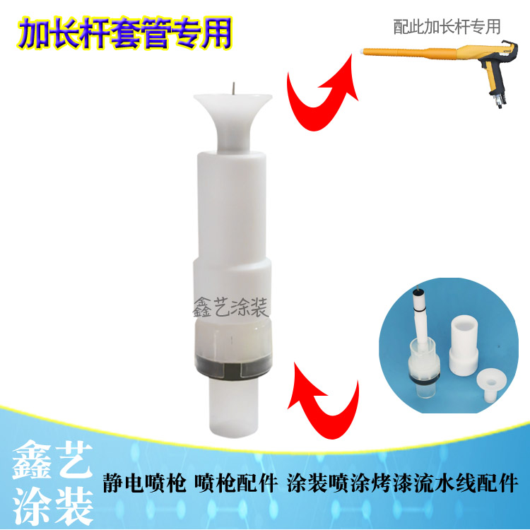 Golden Horse lengthened sleeve special round nozzle NS09 gun head GA03 static spray gun accessories lengthened rod horn-Taobao