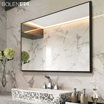 Bathroom mirror wall-mounted bathroom mirror comb dresser waterproof toilet mirror with wall toilet mirror