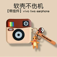 Wivo Tws Warphone [Камера+маленький пожарный кукольный полотенце]+крюк*Подлинный качественный жидкий силиконовый силиконовый*Прямые волосы