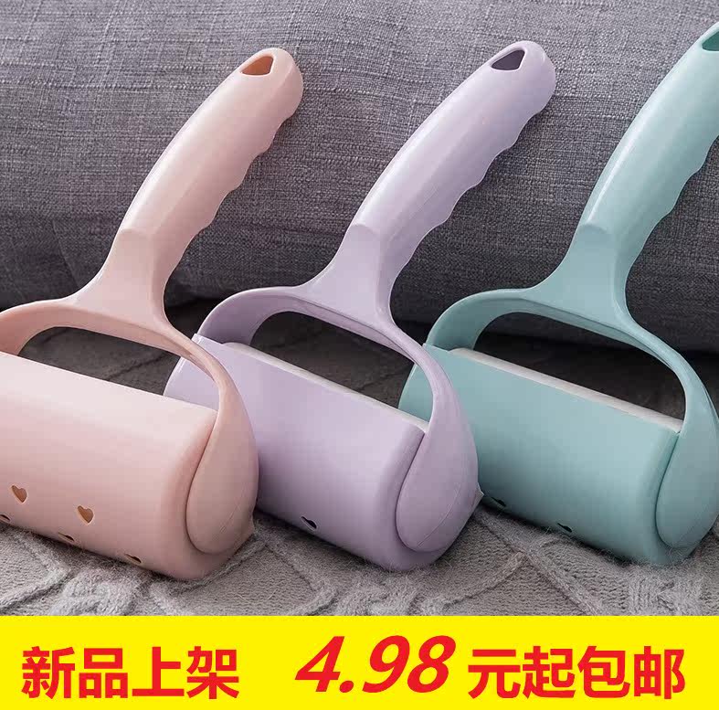 Pet sticky hair machine sucks clothes, hair removal, dust removal, tearable clothing, sticky hair brush, sticky hair roller, sticky dust paper roller brush