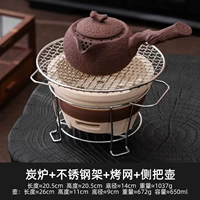 3 куска чая с чаем в печи+боковая ручка с мертвой деревом