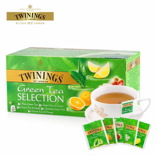 临期白菜价 TWININGS 川宁 绿茶精选装 50g (25袋) ¥6.9包邮包税(¥31.9-25) 5种口味可选 临期白菜价 TWININGS 川宁 绿茶精选装 50g (25袋) ¥6.9包邮包税(¥31.9-25) 5种口味可选