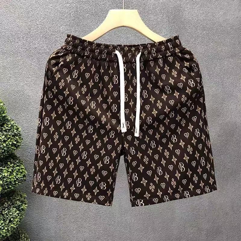 Casual Shorts, Ice Silk Pants, Five-Point Pants, Trendy Summer Lightweight New Quick-Drying Men's Loose Versatile Beach Shorts
