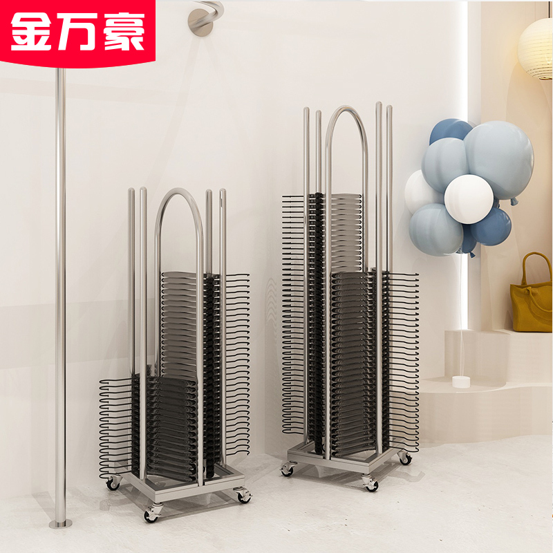 Jinwanhao Hanger Storage Rack Clothing Store Hanger and Pants Rack Storage Organizer Rack for Hangers Shop Organizer