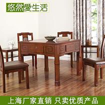 Shenzhiyun electrician automatic mahjong machine European solid wood household mahjong table dining table dual-use mute four-mouth machine