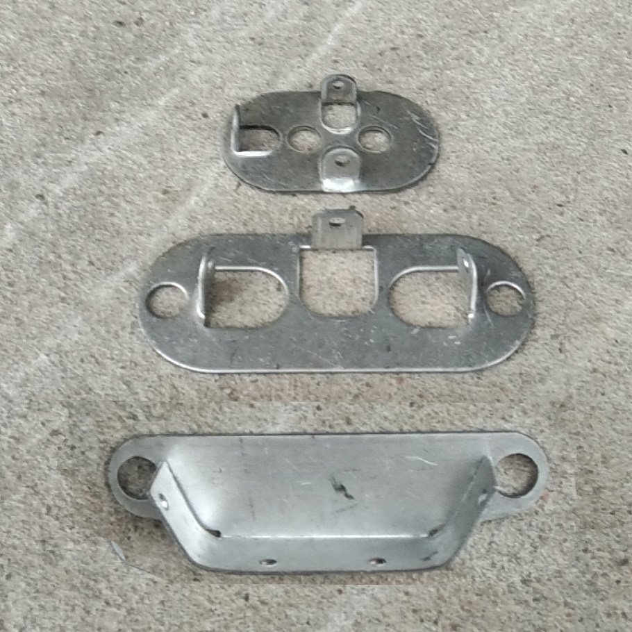 Zinc steel guardrail into the wall card fixing oval tube fixing iron plate fixing card 30*60 face tube 40*80 face tube