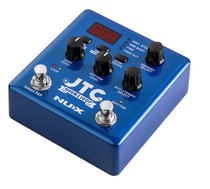 Folk guitar singing NUX drum machine recording loop effector