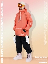 Winter outdoor adult ski suit for men and women velvet and thickened waterproof single and double board couple ski suit