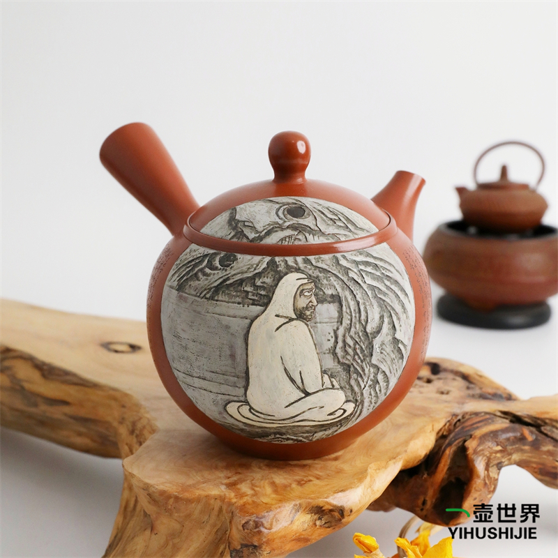 極上珍品 紫砂手彫 高升 茶壺 酒壺 急須 茶道具 煎茶道具 稀少 館蔵品 勁竹壺全手工原礦底槽青雕刻紫砂茶壺\u2013 Cha-Tailor Tea Specialist