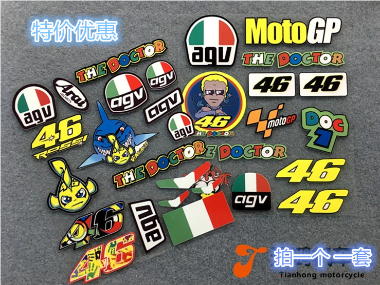 Locomotive Scorpio set cartoon anime sticker personality KTM46 Rossi AVG Italian Little Turtle King Reflections