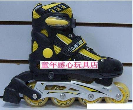 Swanboard aluminum alloy with ice skates black yellow TE-2066-Taobao