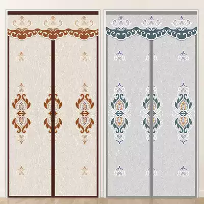 Winter warm door curtain windproof partition air conditioning windshield magnet to suck bedroom household cold-proof kitchen without punching
