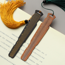 Hand-painted gold classical Chinese style tassel bookmarks mahogany black sandalwood exquisite antique creative custom lettering
