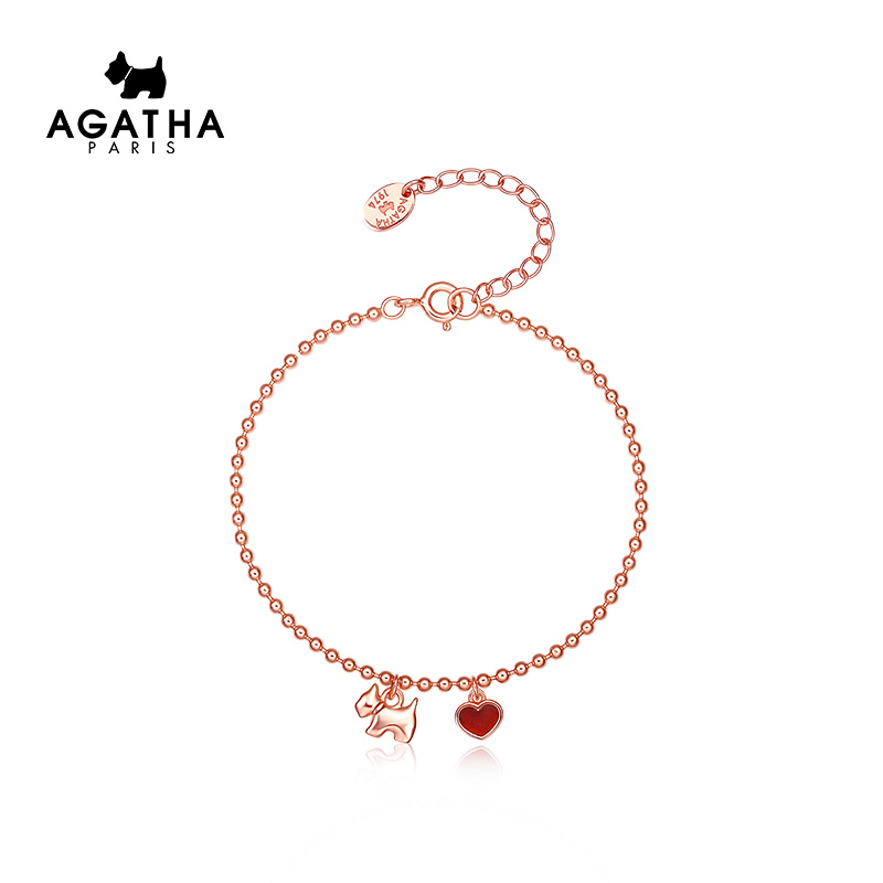 AGATHA JASISSA STRING BEADS HAND ALCHEMO Loving Puppies Temperament Brief About 925 Silver Ornament Tide