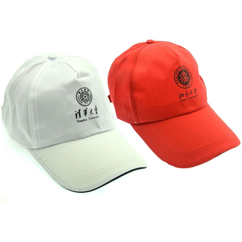Peking University Beijing Tsinghua University Souvenir Hat Men and women Summer Bend Eatery Soft Top Duck Tongue Cap Tide Card Sun-capped Tourism