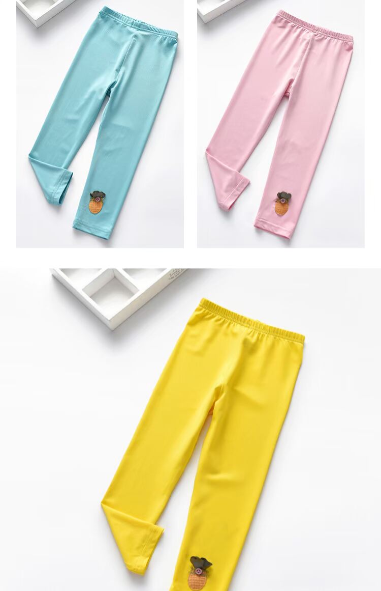 2018 cô gái mới xuân hè thu quần legging dứa nhỏ nhiều màu quần lọt khe thời trang Hàn Quốc phiên bản thủy triều quần áo trẻ em 10 tuổi