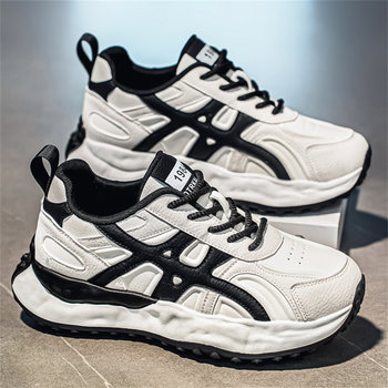 Putian Men's Shoes 2026 New Winter Versatile Non-Slip Soft-Soled Casual Men's Running Shoes, Trendy Dad Sneakers