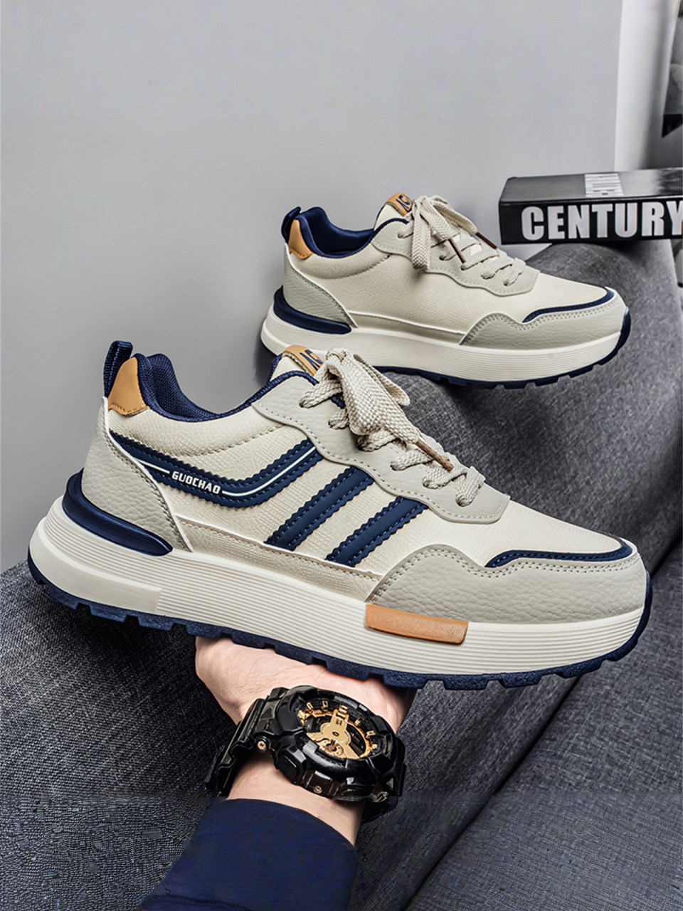 Putian Men's Shoes 2026 New Spring Versatile High-End Thick-Soled Height-Increasing Casual Youth Forrest Gump Sports Trendy Shoes