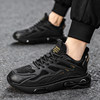 Black Warrior Men's Shoes 2026 New Winter Versatile Casual Breathable Shock-Absorbing Youth Running Sports Dad Sneakers