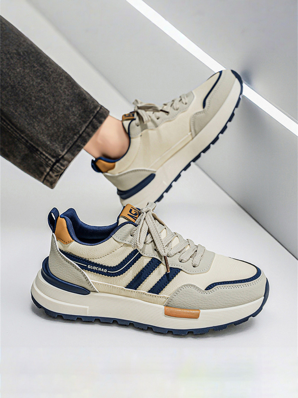 Putian Men's Shoes 2026 New Spring Versatile High-End Thick-Soled Height-Increasing Casual Youth Forrest Gump Sports Trendy Shoes