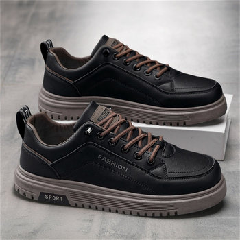Men's Shoes 2026 New Winter Casual Men's Slip-On Black Sneakers Versatile Waterproof Non-Slip Work Sports Shoes