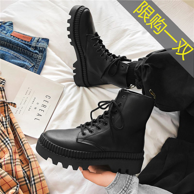 Martin boots male high cylinder Inron wind ins midcylinder Chaumen summer men overalls locomotive boots spring black leather boots
