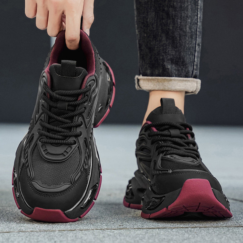 Putian Men's Shoes 2026 New Winter Non-Slip Soft Sole Air Cushion Shock-Absorbing Casual Men's Running Sports Dad Shoes Trendy Shoes