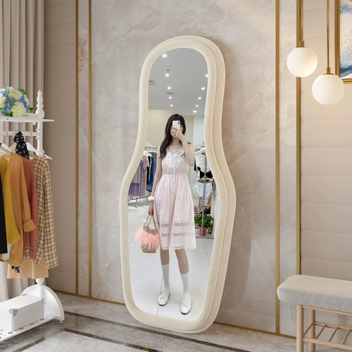 Зеркало специальной формы в стиле Ins, зеркало в полный рост, домашнее напольное зеркало, магазин одежды, декоративное зеркало, зеркало для спальни для девочек