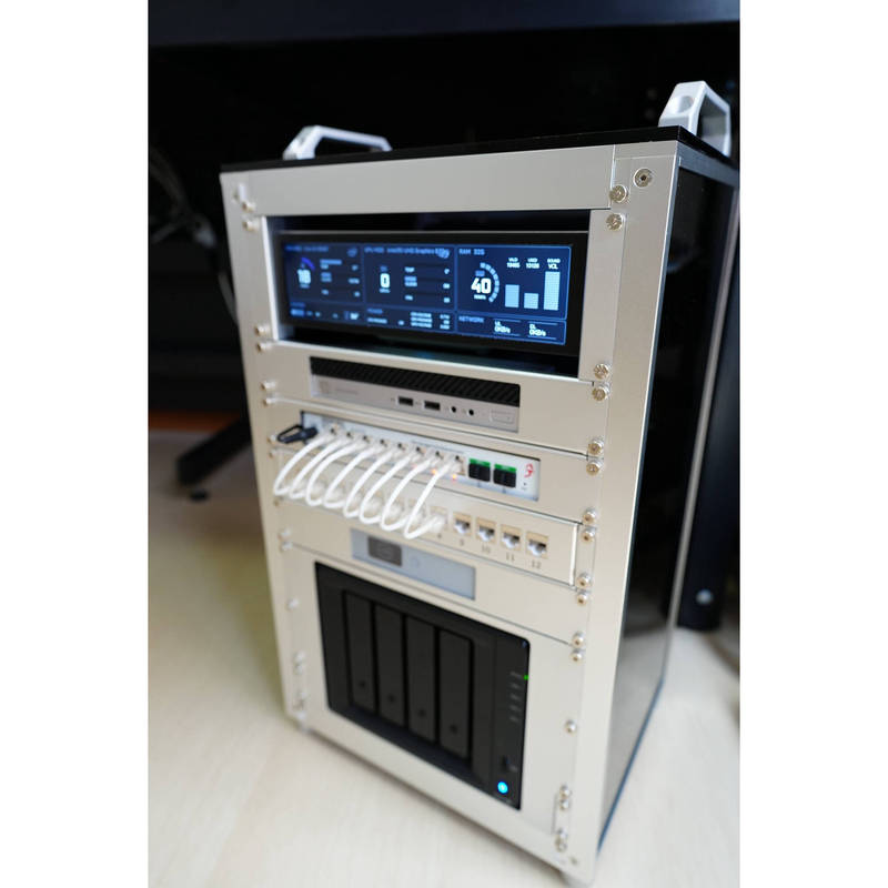Xeevi All-Aluminum Nas Cabinet Desktop Cabinet Small Network Cabinet Home Ultra-Fast Xeevi All-Aluminum Nas Cabinet Desktop Cabinet Small Network Cabinet Home Ultra-Fast