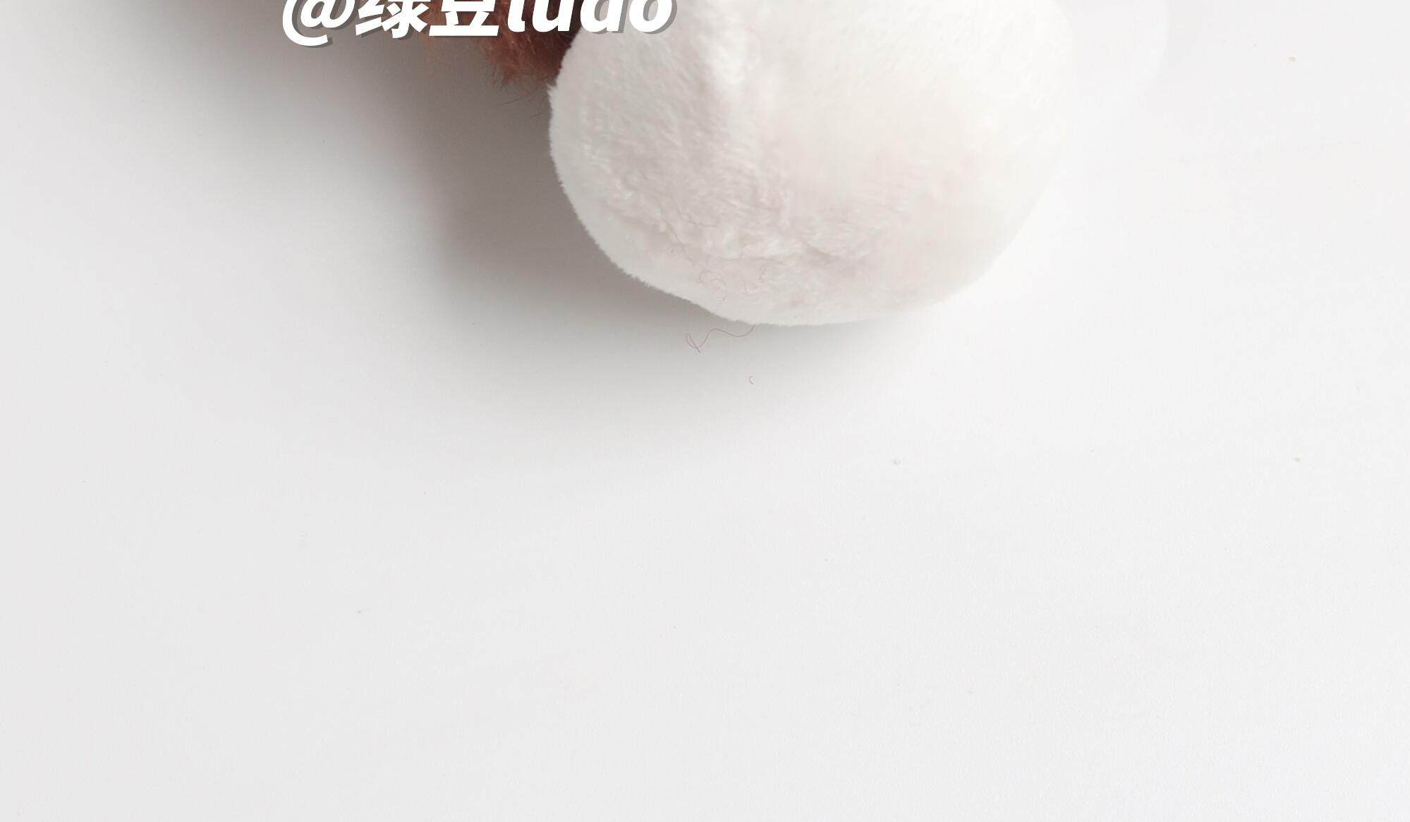 LUDO Bald Fruits Hairy Coconut Plush Keychain detail image