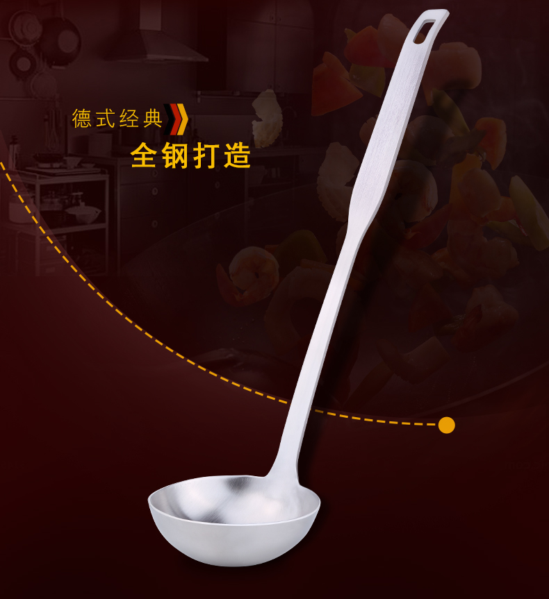 đèn nháy trang trí ngoài trời Nồi lẩu dày 304 muỗng inox súp colander tay cầm dài đặt bếp dụng cụ nhà bếp đồ dùng trong cửa hàng - Thiết bị sân khấu đèn led chiếu sáng ngoài trời