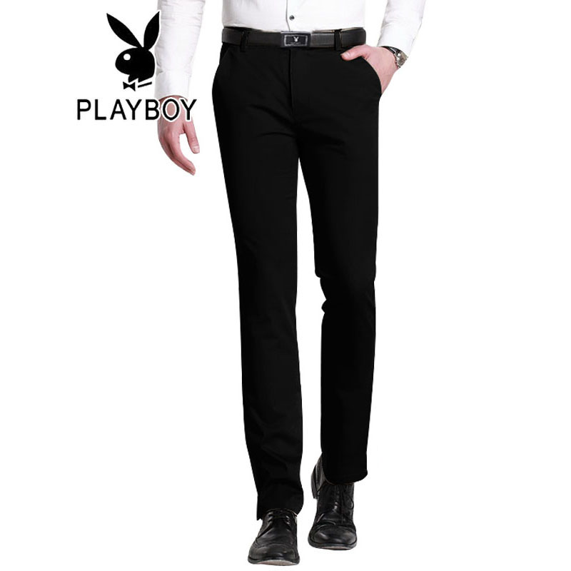 Playboy mùa hè mỏng giản dị quần không nóng nam giới mỏng cơ thể-loại hình kinh doanh trẻ Hàn Quốc phiên bản của quần quần âu nam.