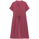 Летнее тонкое платье, дизайнерская юбка для матери для отдыха, из хлопка и льна, 2025 года, французский стиль, тренд сезона, яркий броский стиль