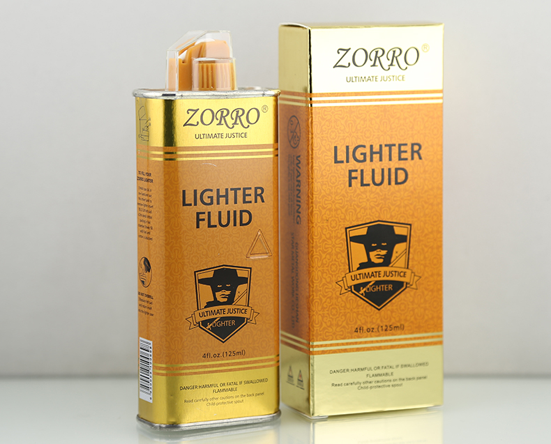 Chính hãng zorro nhẹ hơn bìa cứng dầu hỏa 133ml vàng dầu lửa phiên bản vàng của Flint phụ kiện đặc biệt loại nước hoa - Bật lửa bật lửa hình súng