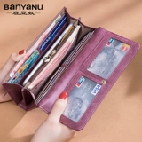 Бумажник, сумка через плечо, вместительная и большая кожаная маленькая сумка клатч, из натуральной кожи