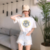 . 2020 mùa xuân mới Hàn Quốc phiên bản của Yuan cổ áo trắng T-shirt áo sơ mi dưới loose-fitting ngắn tay phụ nữ hit trong trường top 