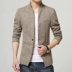 Mùa xuân phần cổ áo giản dị nhỏ phù hợp với Slim nam phiên bản phù hợp với nam mùa xuân áo Hàn Quốc phiên bản của thanh niên Trung Quốc thanh niên triều