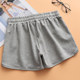 Sports shorts women's summer loose and thin 2021 new outer wear pure cotton home wide-leg casual hot pants student running