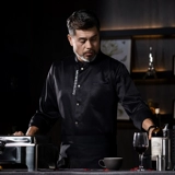 Новый стиль шеф -повара для мужчин, длинные рукава, осенний отель, ресторан, ресторан, выпечка, кухонная одежда на заказ