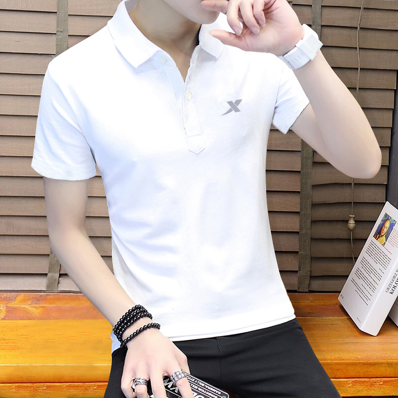Xtep Short Sleeve T-Shirt Men Stand Collar Men's Summer 2022 New Quick Dry Turtleneck Sports T-Shirt Men's Polo Shirt