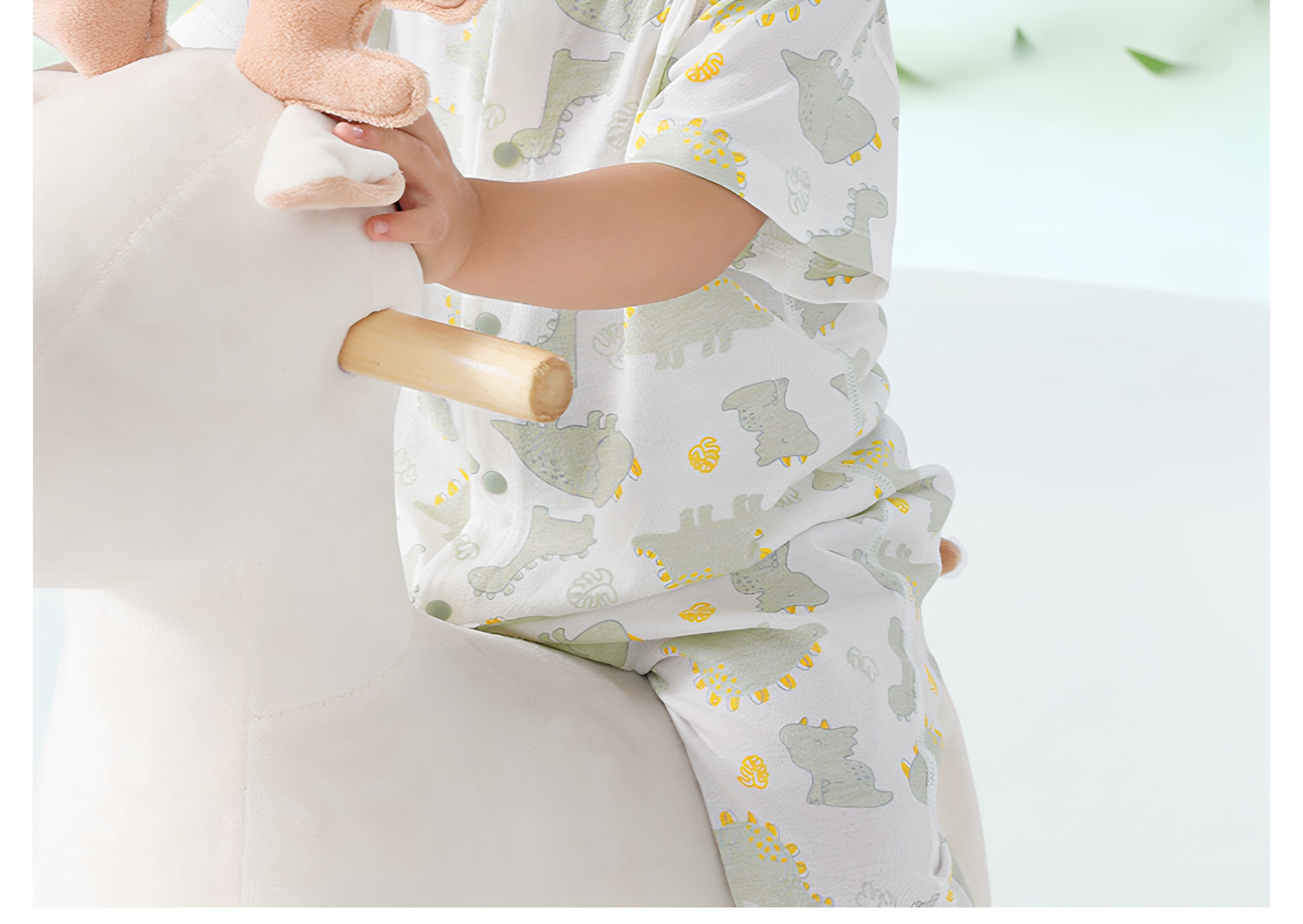 贝肽斯[小凉皮]婴儿衣服夏季薄款男女宝宝短袖连体衣新生幼儿睡衣 — 6