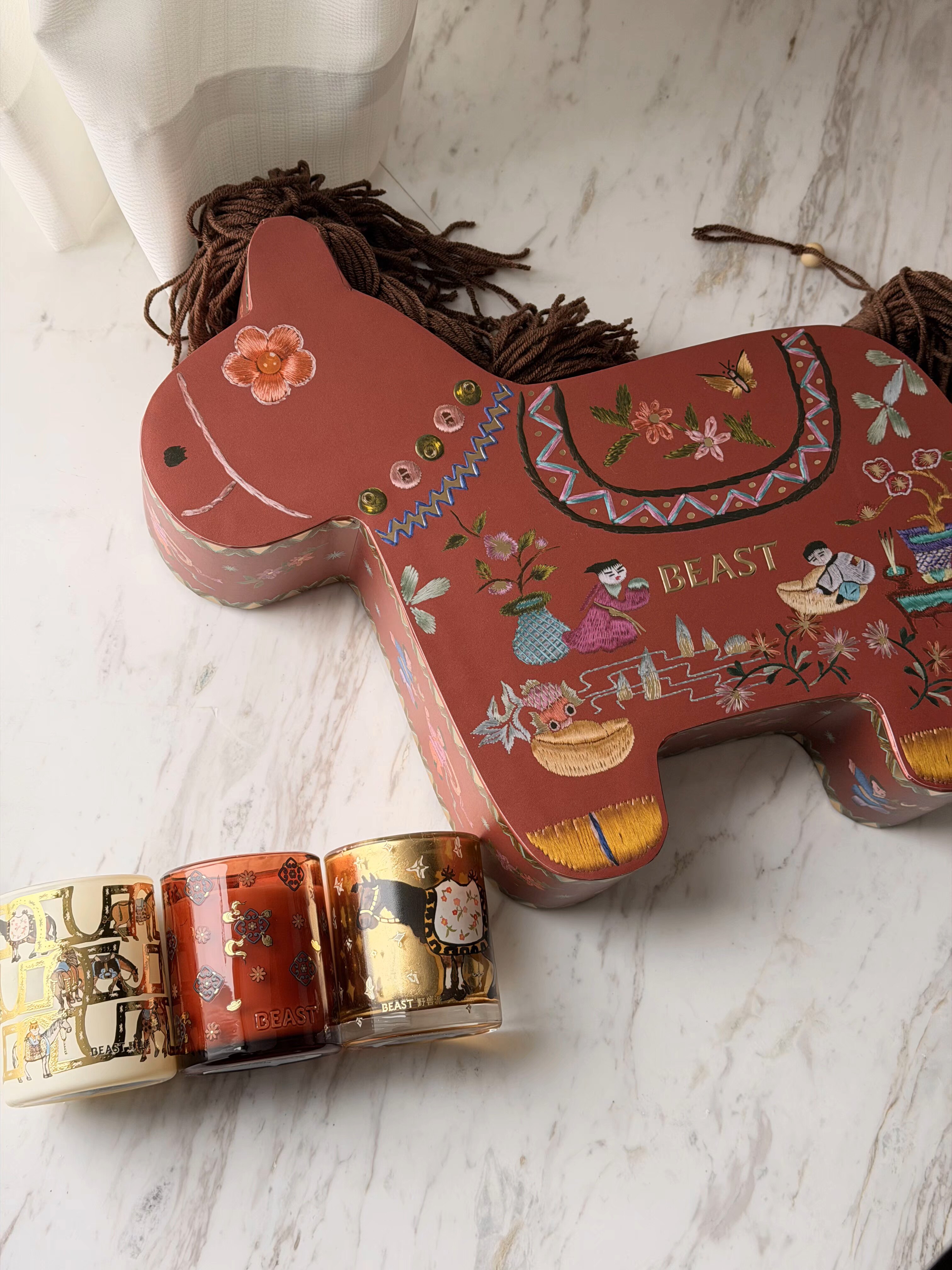 新年限定】野兽派马上开运蜡烛礼盒小香扇香薰蜡烛生日节日礼物评价- 淘宝网