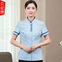 Hotel cleaning clothing short sleeve womens set summer hotel room property cleaner aunt cleaning work clothes summer clothes