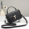 High-End Diamond-Patterned Small Square Bag 2024 New Fashion Niche Design Women's Handbag Box Shoulder Crossbody Bag