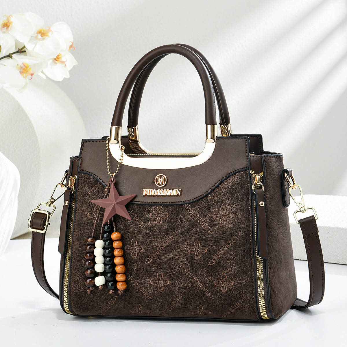 Women's Handbag, High-End, Elegant, Large Capacity, Light Luxury Brand, 2025 New Model, Tote Bag, Shoulder Bag, Handbag for Commuting