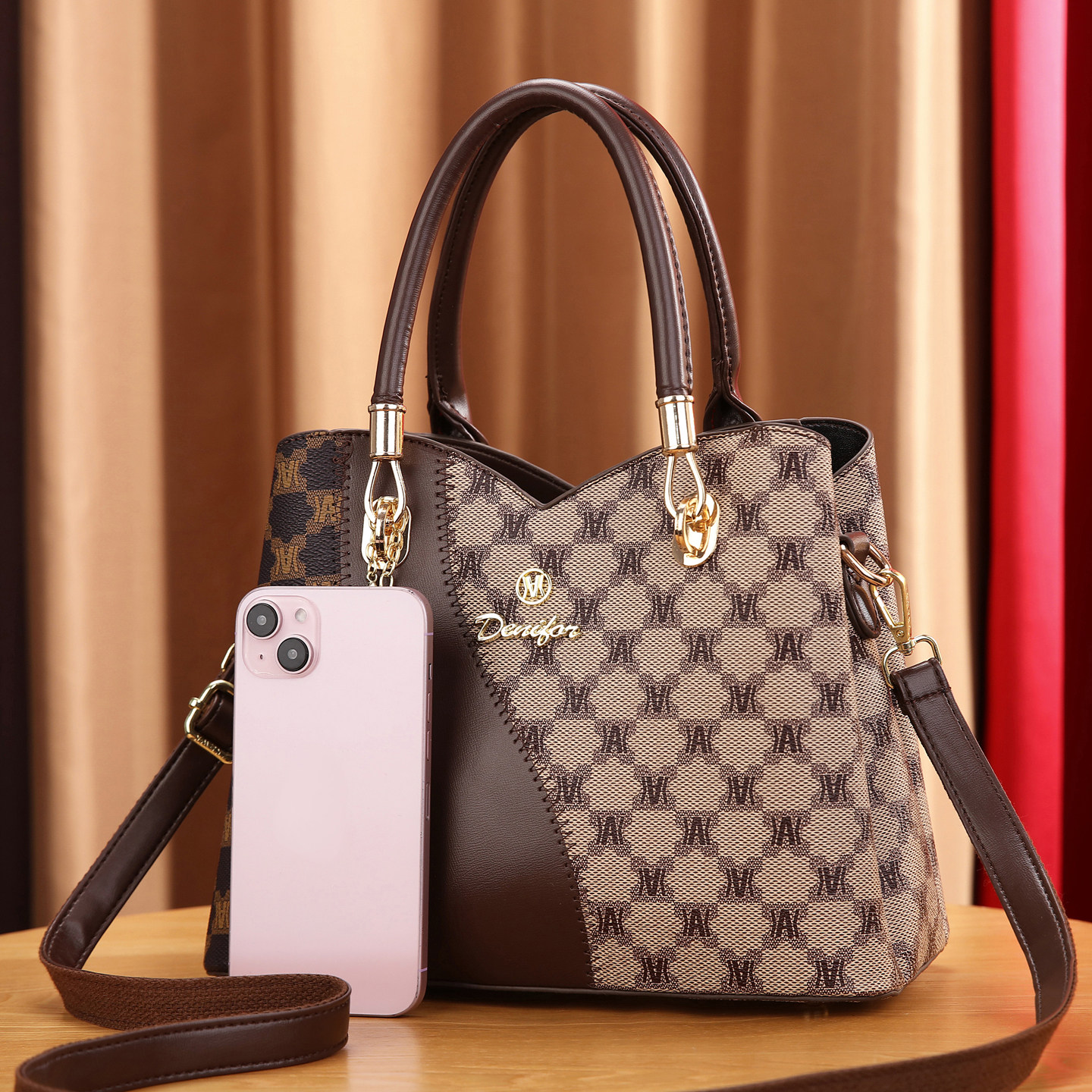 Large-Capacity Handbag, Small Handbag for Women, 2025 New Autumn and Winter Mother's Style, High-End Crossbody Shoulder Bag