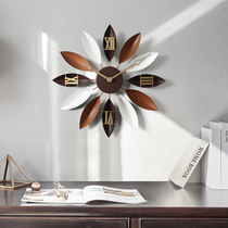 Nordic living room watch Household art hanging watch American silent clock Atmospheric personality creative fashion trend wall clock